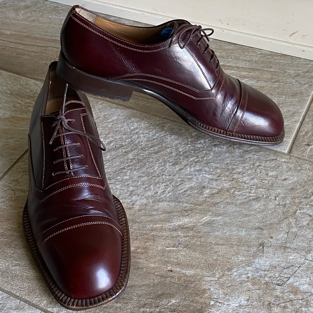SANTONI Vintage Cap-toe Oxford - Picture 2 of 14